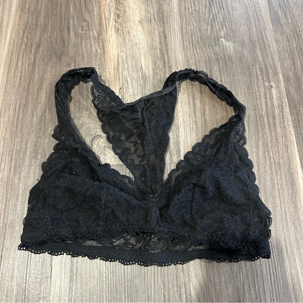 Black Victoria's Secret lace bralette